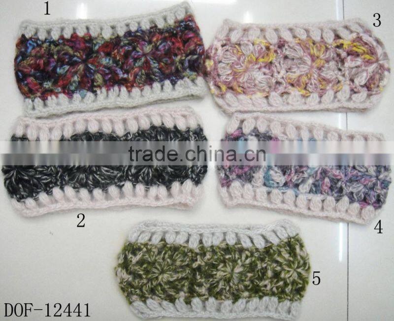 Fashion Hot knitted acrylic designer new arrival crochet winter hair band