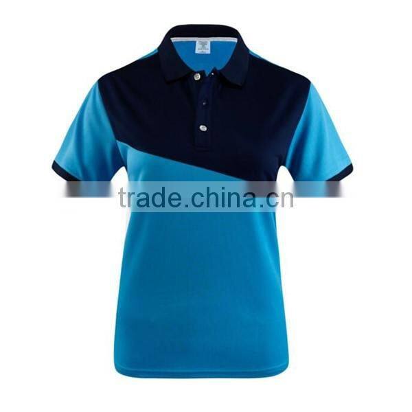 Embroidery two-tone polo shirt, t shirt manufacturers