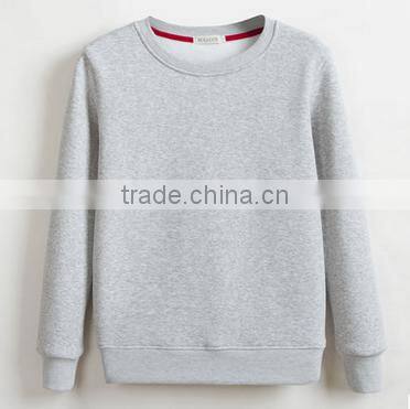 customized design plain blank crewneck pullover fleece TC65/35 cheaper hoodies/sweatshirt