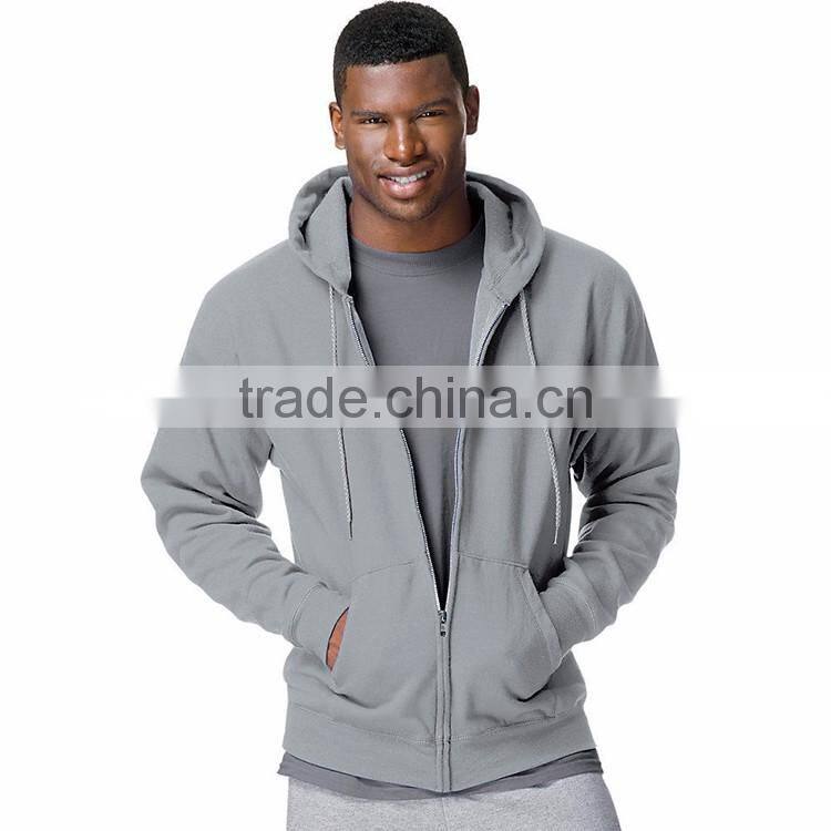 Latest Design Custom Zip Up Cheap Price Fashion Men's Clothing Bulk Plain Hoodies