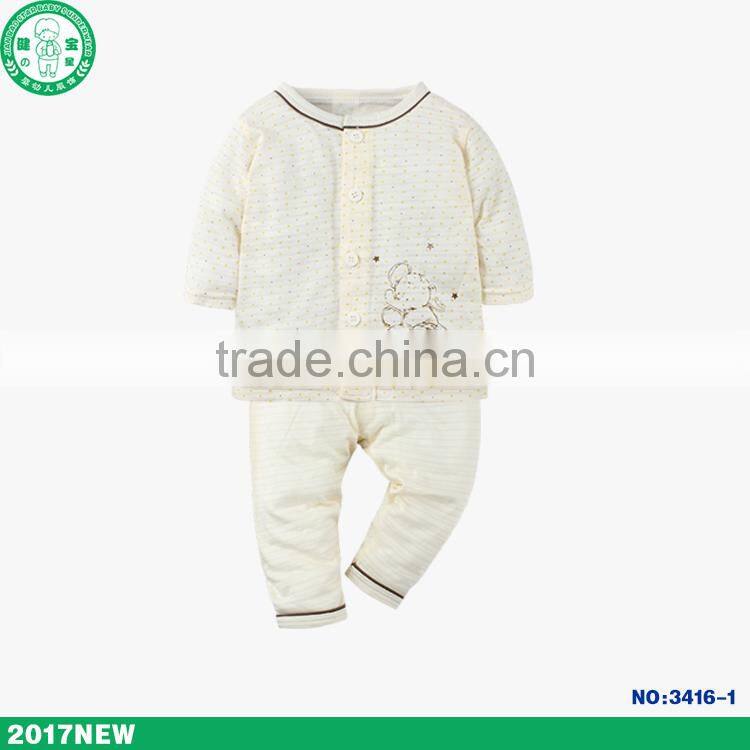 Wholesale Spring Newborn Unisex Baby Long Sleeve+pants 2pieces Clothing Sets
