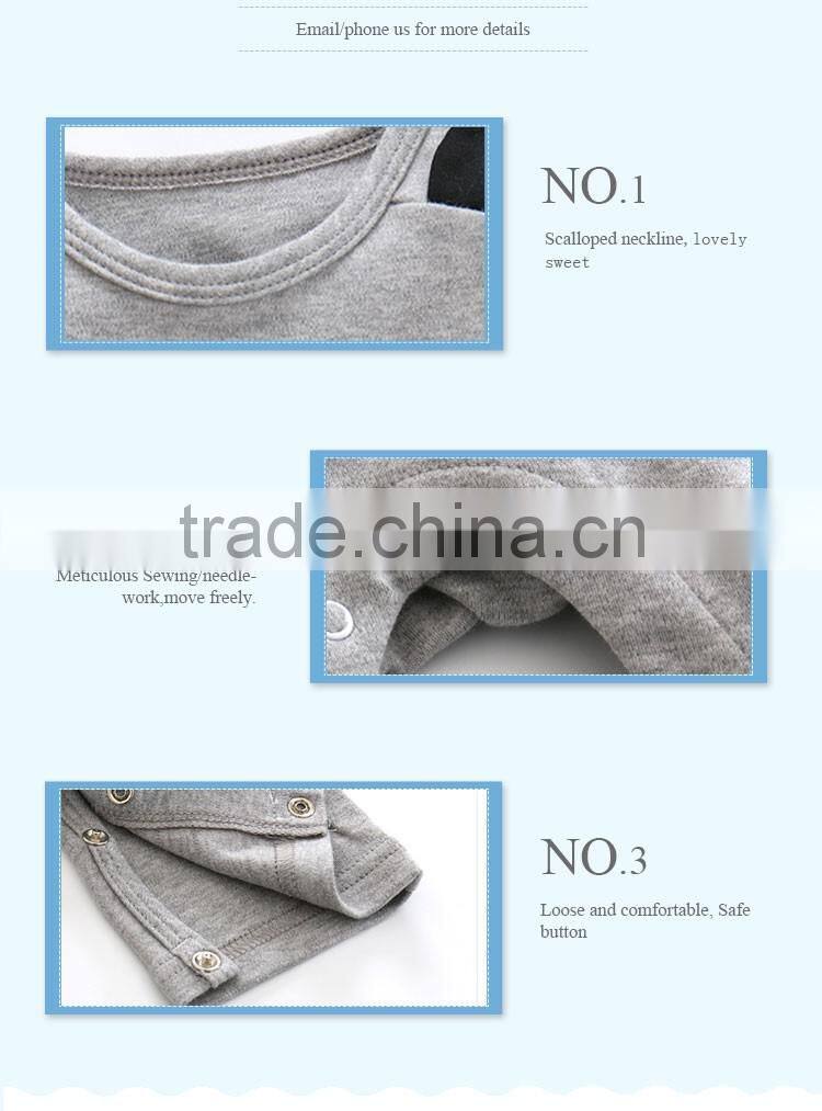 Animal pattern infant custom baby summer rompers