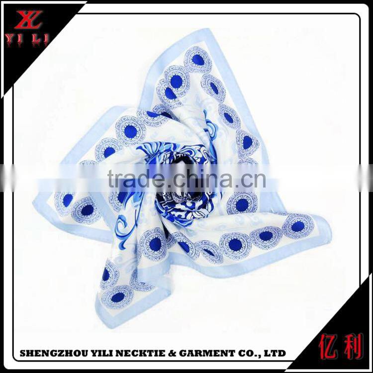 Fashion Colorful printed pattern and twill style custom silk scarf