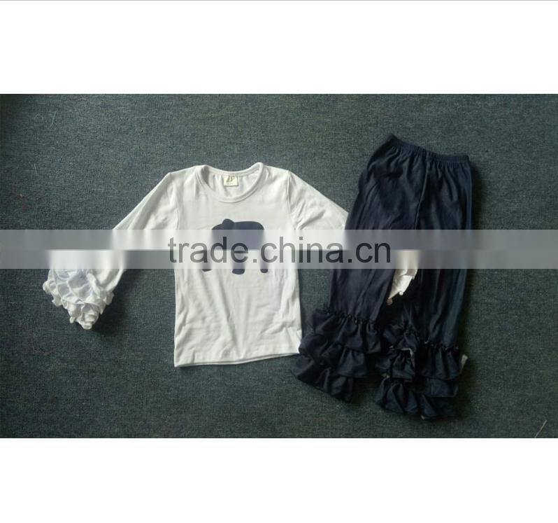 New Item Wholesale boutique suppliers baby Halloween clothes two piece outfits