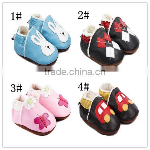 soft sole with fur lining baby shoes winter shoes