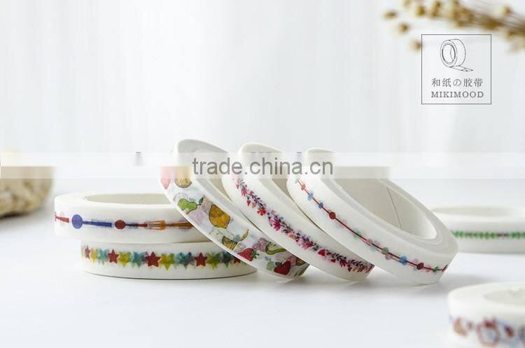 9mm*10m paper tape DIY planner accessories thin style adhesive tape