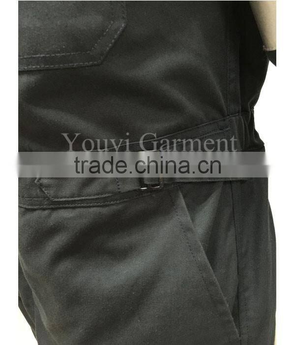 Flame retardant quilted warm winter safety workwear coverall with detachable insulation
