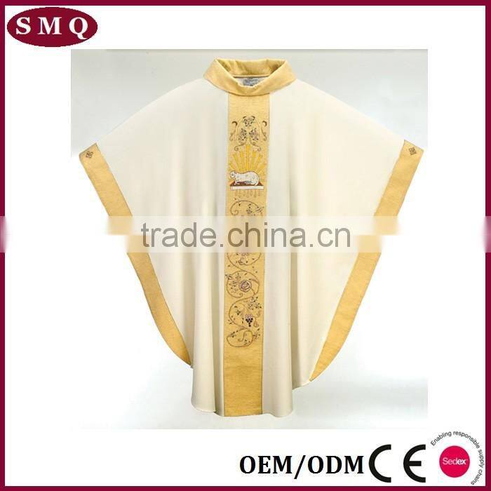 church vestment customize choir robe white wholsale Italy robe