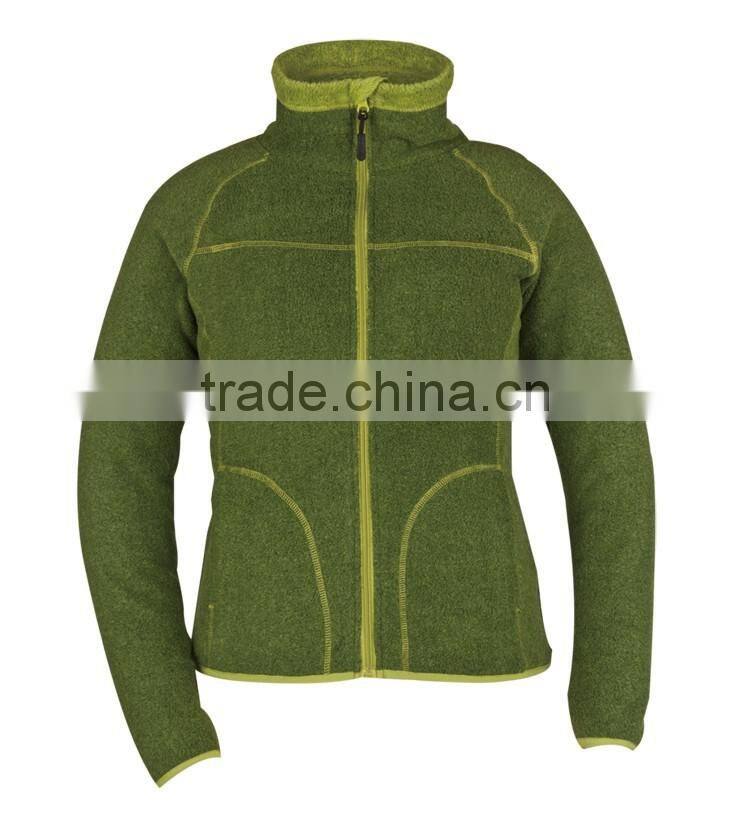 Customized Popular women polar fleece jacket fleece hoodie