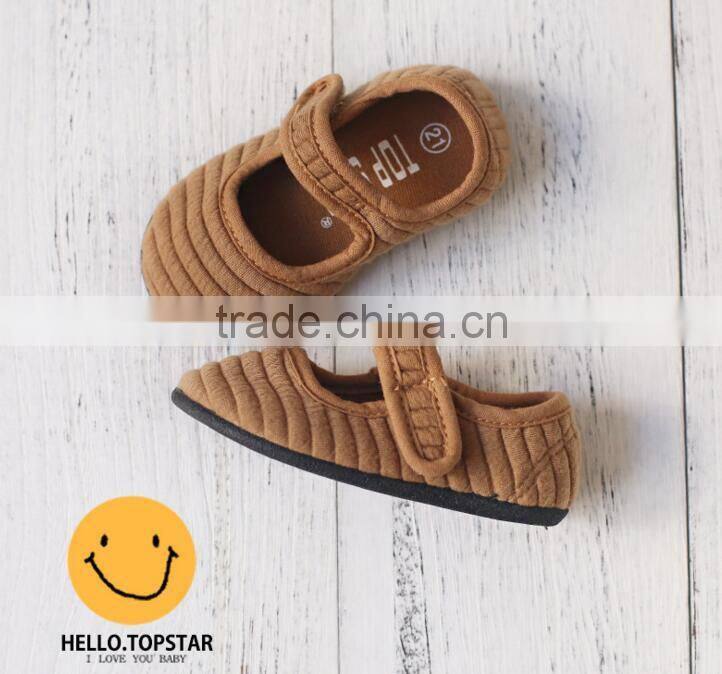 Canvas fabric girl shoes, magic velcro kids shoes