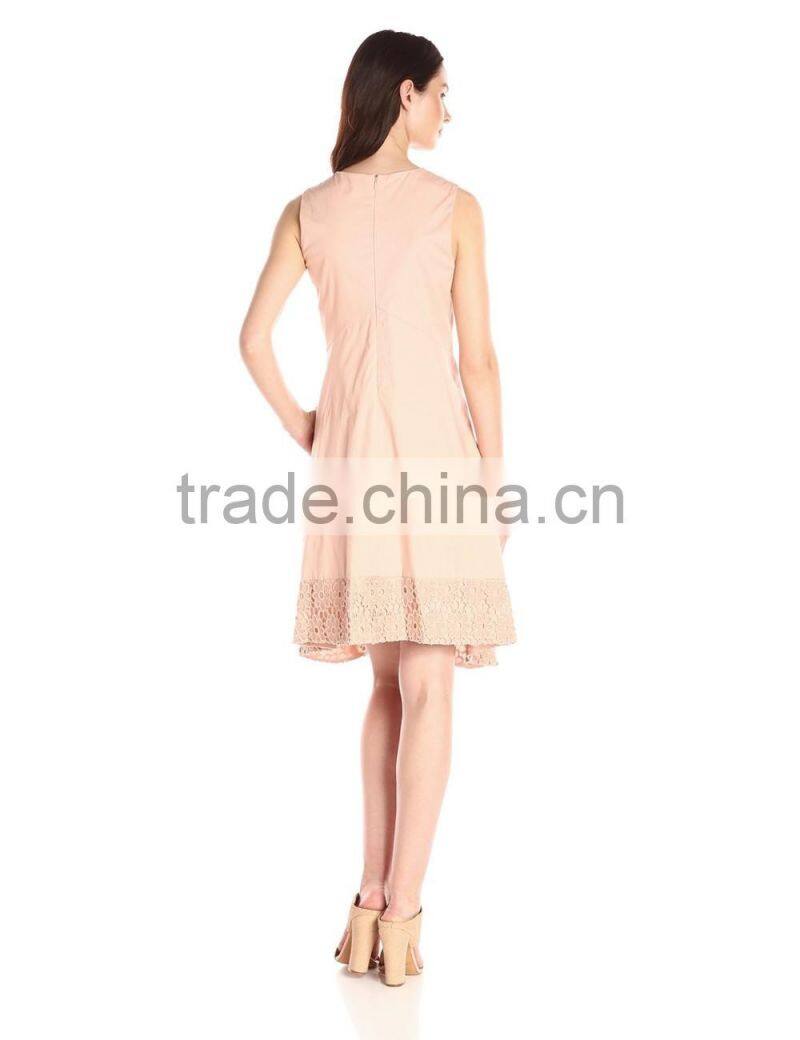 Women's Kerchief Hem Swing Blue,Beige,Off-white Dress