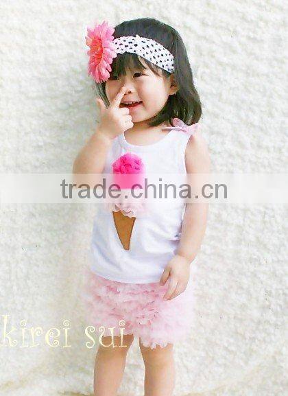 Kids Light Pink Nylon Chiffon Petti Shorts TR6