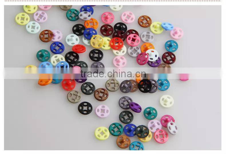 Fashion Childern Colorful Plastic Press Stud Buttons