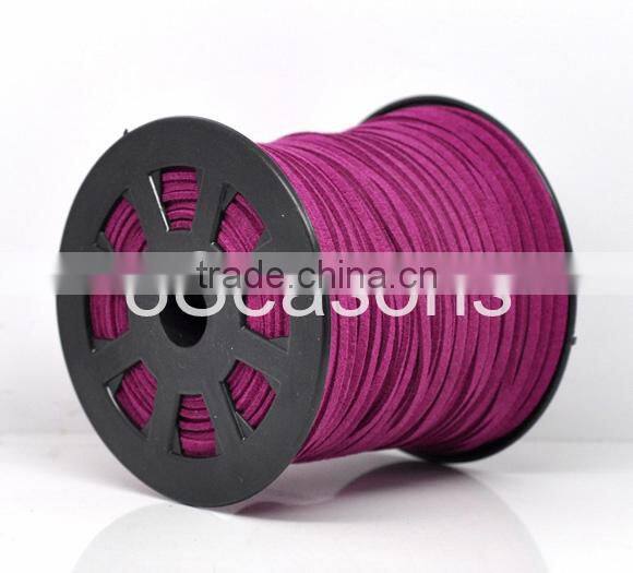 High Quality Fuchsia Velvet Necklace Cord for Pendants 2.5mm Wide
