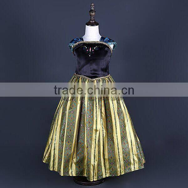 New Kids dress Frozen Anna Princess Dress Frozen girls dress lace evening dress