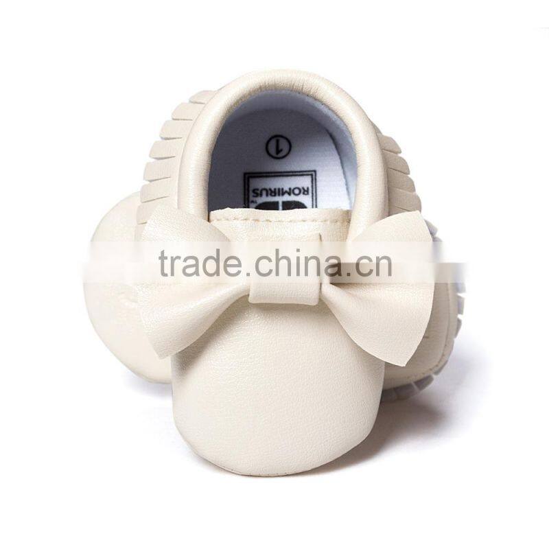 Foreign trade bow soft bottom shoes 5107 baby shoes and tassels