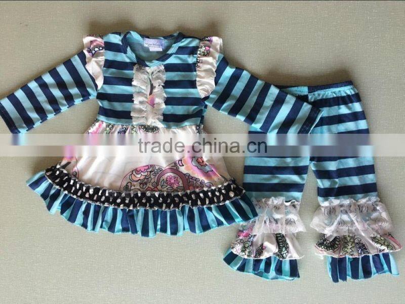 Girls Boutique Outfit Spring Baby girl Clothing Bunny Floral Apron Dress Ruffle Outfit kids clothes Spring boutique chothes