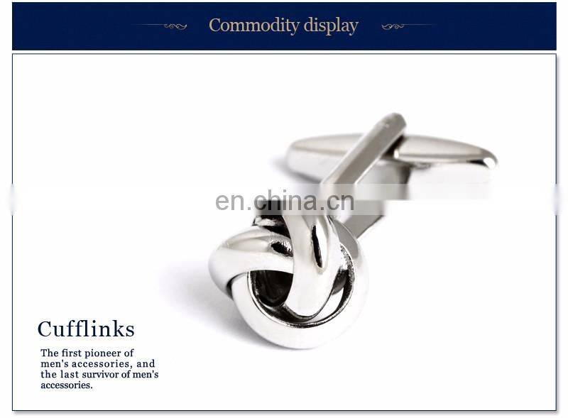 fashion metal knot cufflinks