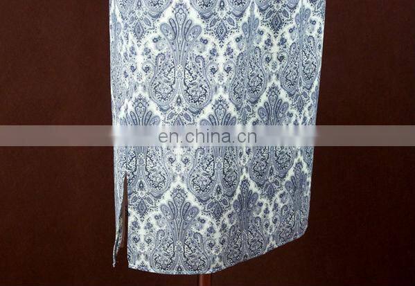 stylish vintage baroque printed chiffon skirt elegant chiffon dress