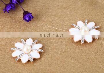 Snowflake Pearl Crystal Rhinestones Christmas Decoration Applique strass para artesanato Buckle Button Hair bag shoe Accessories