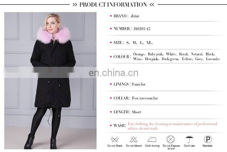 New style winter fur parka fashion elegant fox fur coat