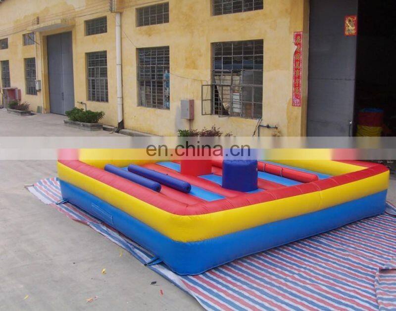 Factory inflatable gladiator game with sticks, gladiator jousting inflatables for sale