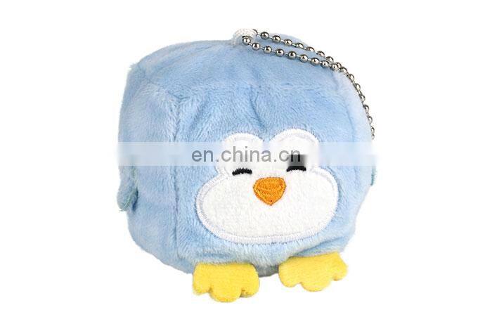 Custom square emoji animal toy plush keychain