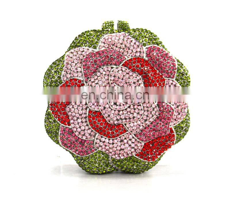 Bling handmade evening clutch bag cystal rhinestone clutch stonning bag