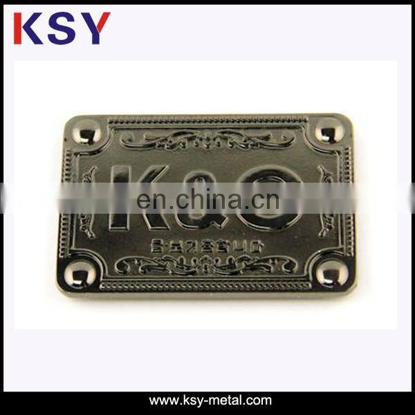 Bag special gold metal label with private logo