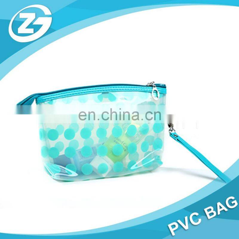 Coloured Transparent Promotional Gifts Waterproof Ziplock PVC Cosmetic Pouch