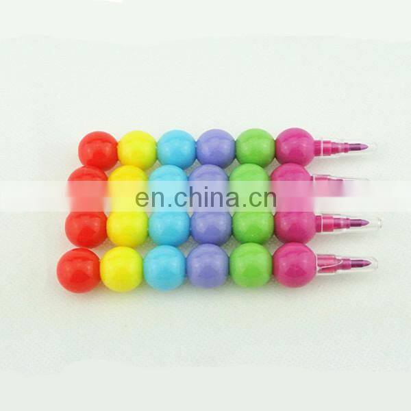 stacking crayon 5 colors butterfly shaped stacker crayon