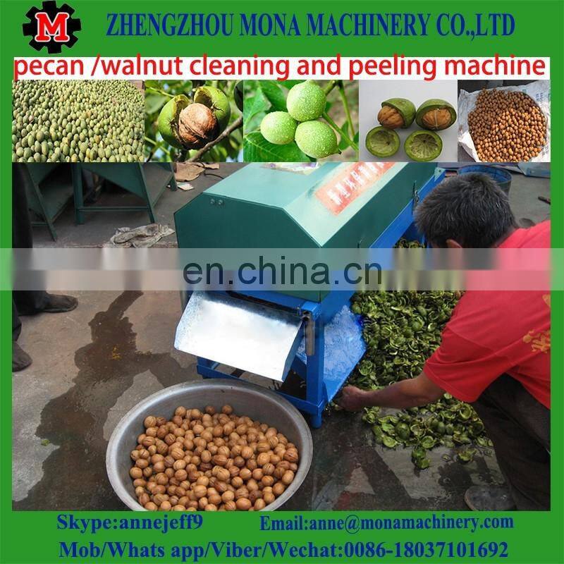 Automatic fresh green walnut skin peeling machine with cleaning Features
