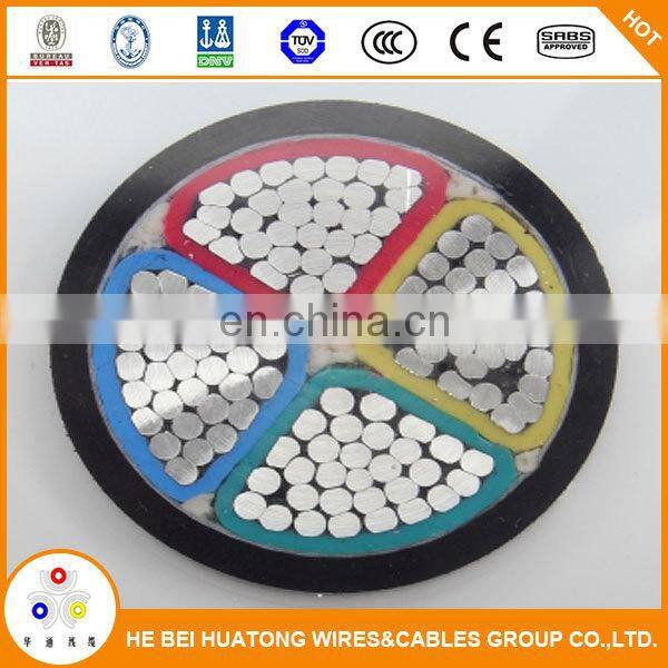 China manufacturer 95 120 150 185 240 power cable with aluminum conductor
