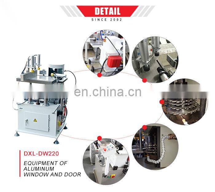aluminum door upvc window mullion end milling machine