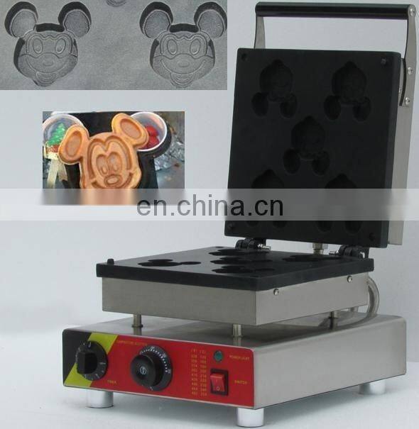 electric cartoon waffle maker mouse waffle cone cartoon commercial waffle maker