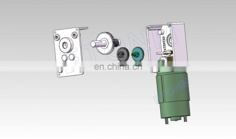 customized dc electric brush reduction dc gear worm motor 12v