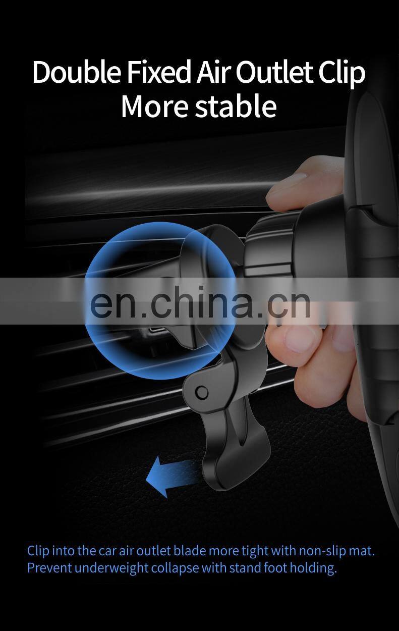 Hot Selling Mobile Phone Accessories Universal Car Phone Holder QI 15W Fast Wireless Charger