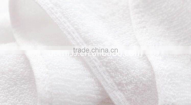Cheap 100% cotton pure white double yarn hotel bath towel plain