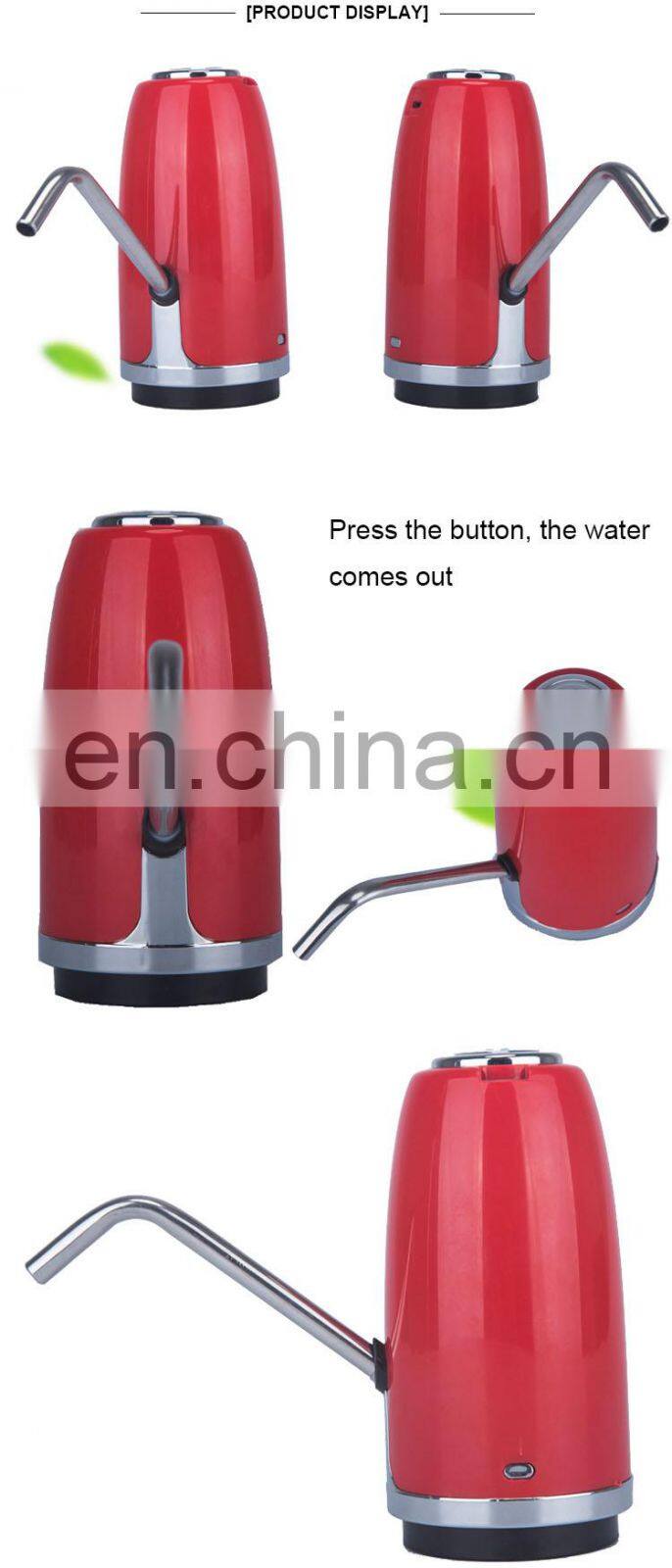 JAW-E1 Drinking Water Pump Electric Dispenser 5 Gallon Bottle Desk Top Powerful Rotational Portable for Home Kitchen Office Use