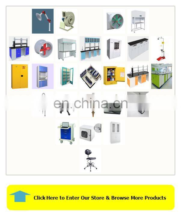 Chemical laboratory steel cabinet with glass door storage cabinet used for Hospital