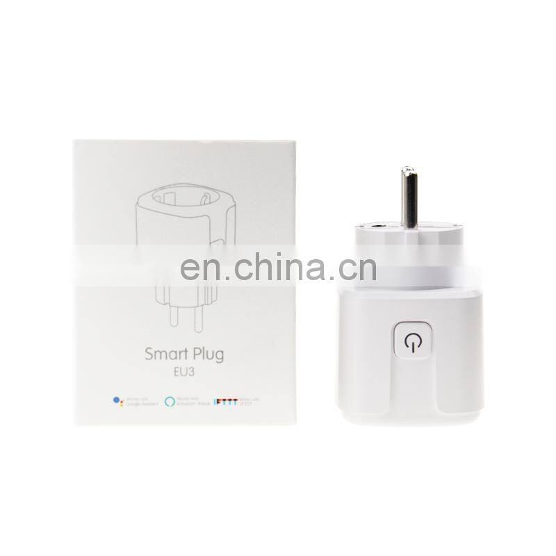 Smart Plug Wall, Wi-Fi Enabled Mini Smart Plug Wifi Tuya Works With Amazon Alexa EU Standard Smart Plug