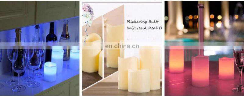 2020 Europe stylish hot seller amazon Battery Led Light glass dinner decoration swirling glitter candle holder