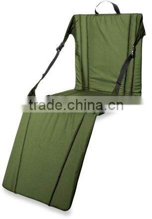 Foldable legless chair stadium seat with oxford fabric and net pocket