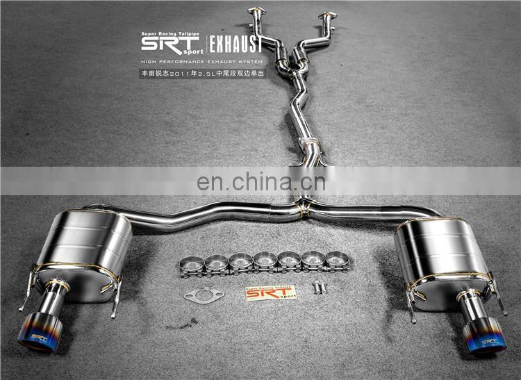 Exhaust Pipe for Toyota REIZ titanium exhaust catback with quad double tip