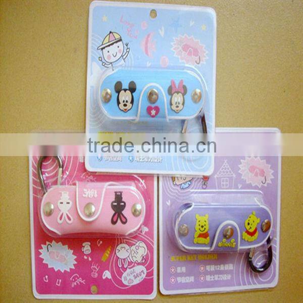 Leather Keychain Holder Car Key Bag