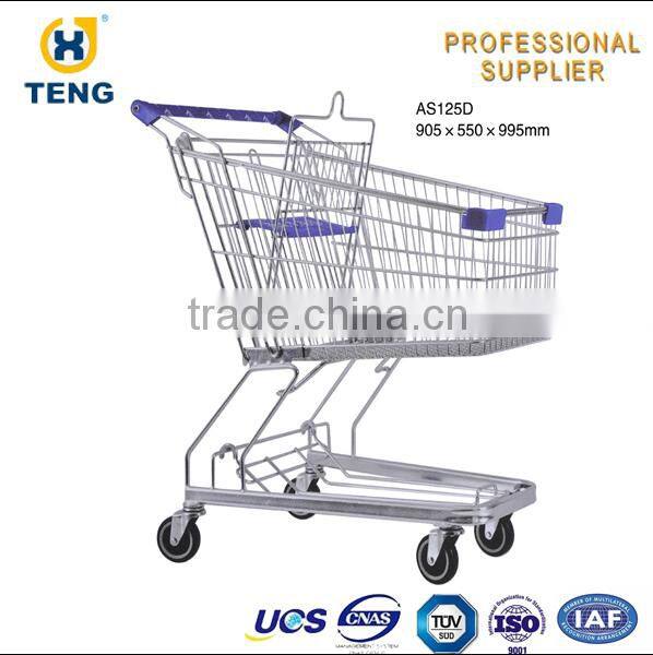 Asian Style 125L steel Shopping trolley Cart