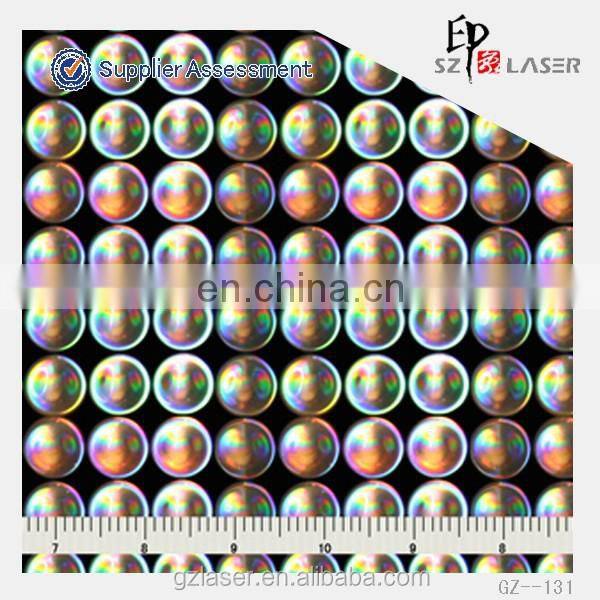 YXCP-259 Lens pattern Nickel hologram shim for embossing sticker