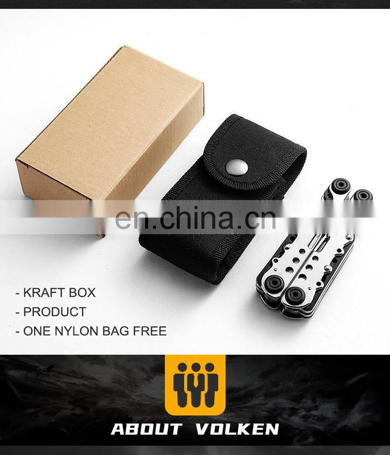 Multitool Fold the Pliers15 in 1 Portable Pocket Multifunctional Multi Tool with Pliers Knife for Outdoor Survival Camping