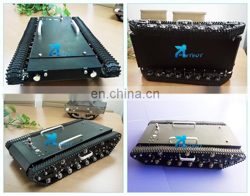 120w*2 Rated Power Metal Track Robot Chassis For Education