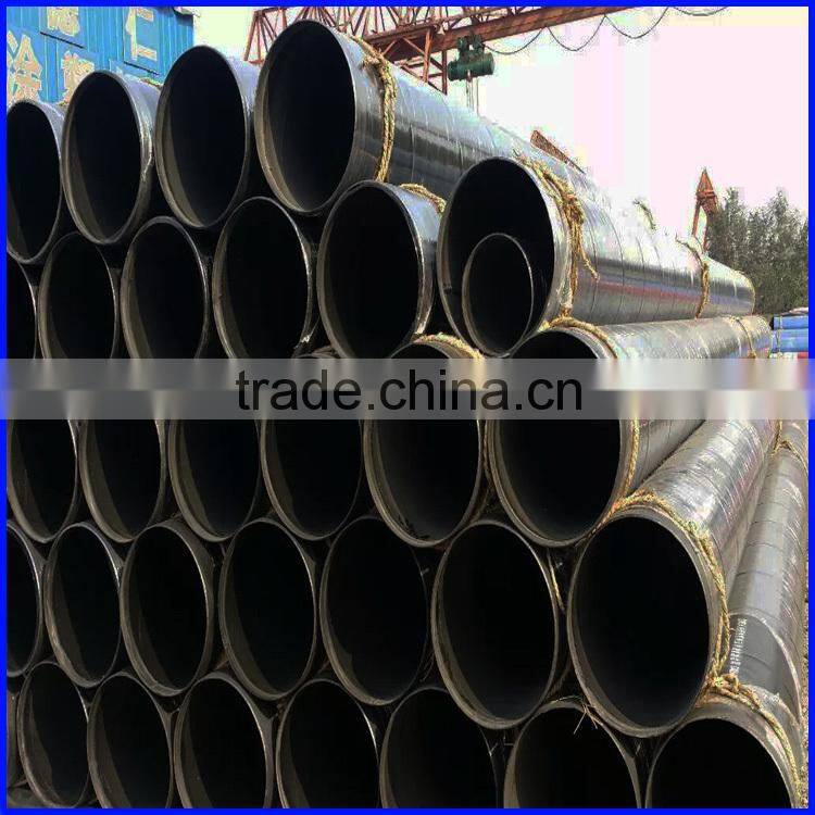 Flange connection inside PE plastic coated hot water transfer steel pipe